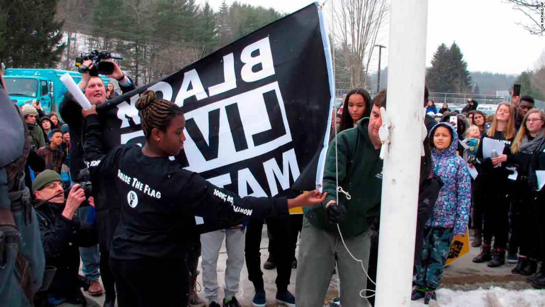 Why A High School That S Just 5 Black Is Raising The Black Lives Matter Flag Cnn