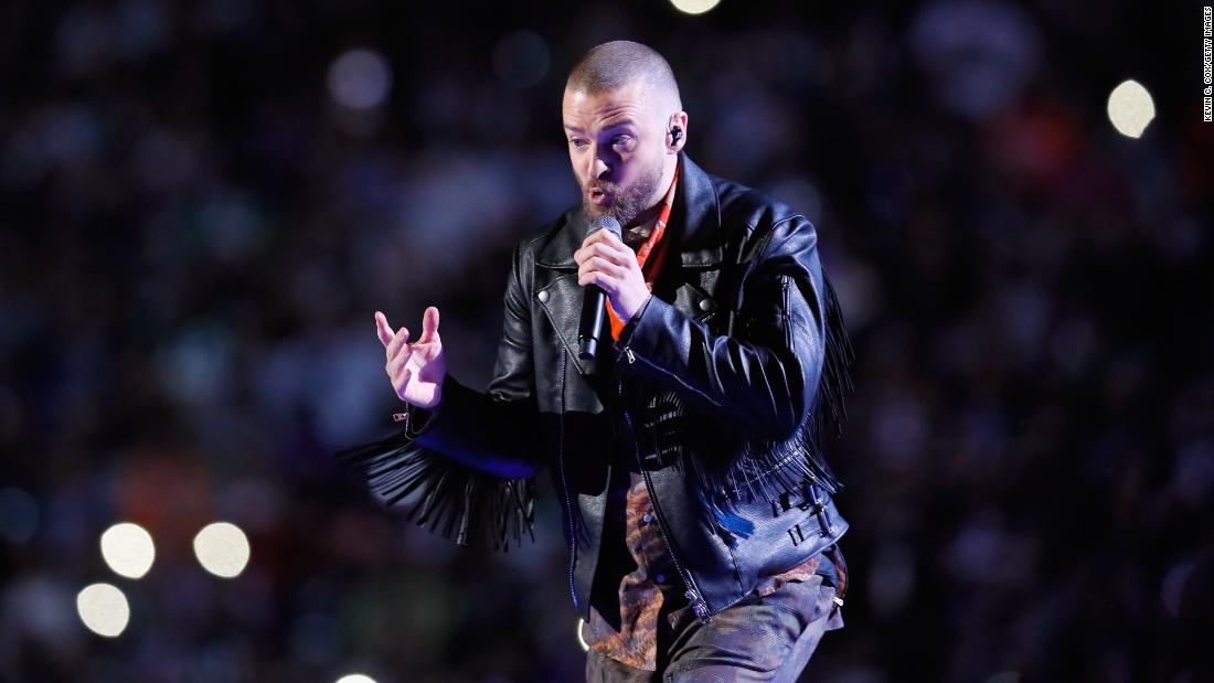 Other Timberlake songs during the show included &quot;Suit &amp;amp; Tie,&quot; &quot;SexyBack,&quot; &quot;My Love&quot; and &quot;Senorita.&quot;