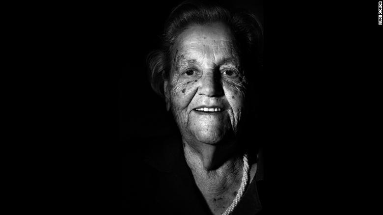 Teresina Pipia, born in 1909, loves doing crosswords and watching soccer on TV.