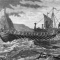Vikings Ribe ships sketch