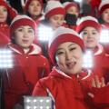 north korean cheerleaders