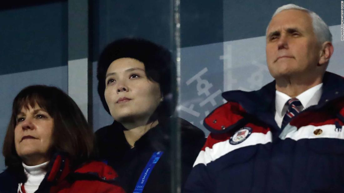 Pence And Kim Jong Uns Sister Sat Meters From Each Other At The Winter