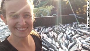 At age 26, Abby Beckley worked on a salmon boat in Alaska.