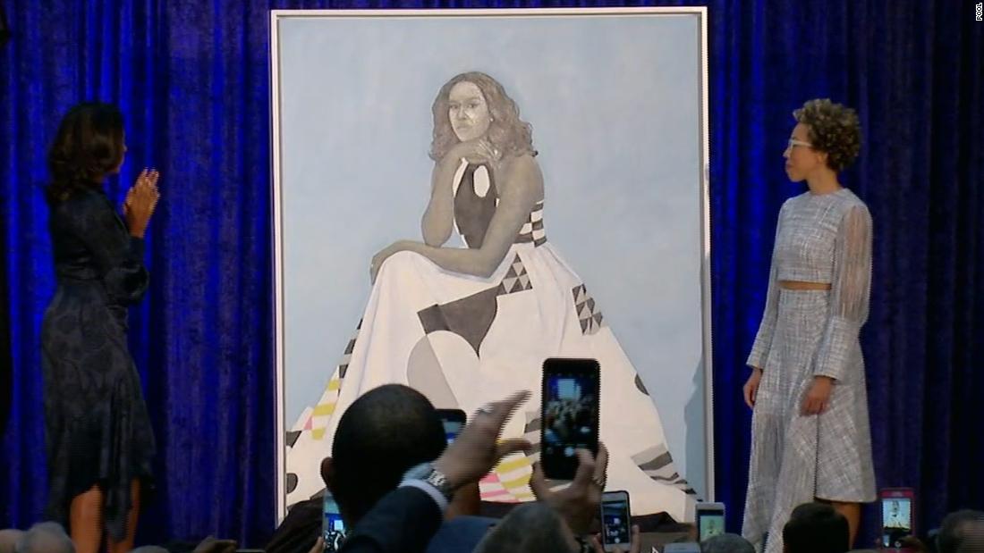 See Michelle Obamas Portrait Unveiled Cnn Video 6773