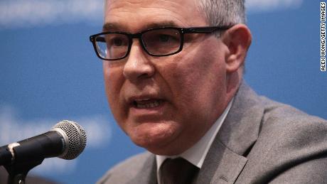 WASHINGTON, DC - NOVEMBER 17:  Environmental Protection Agency Administrator Scott Pruitt speaks during an event November 17, 2017 in Washington, DC. Pruitt addressed The Federalist Society&#39;s 2017 National Lawyers Convention at the Mayflower Hotel.  (Photo by Alex Wong/Getty Images)