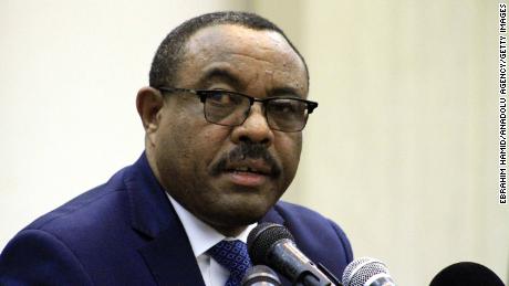 Prime Minister of Ethiopia Hailemariam Desalegn speaks at a news conference in Sudan last year.