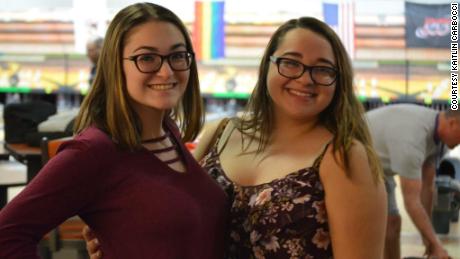 Hannah Carbocci, 17, left, and her sister, Kaitlin Carbocci, 19