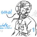 Michaela Moioli snowboard cross Olympics sketch2