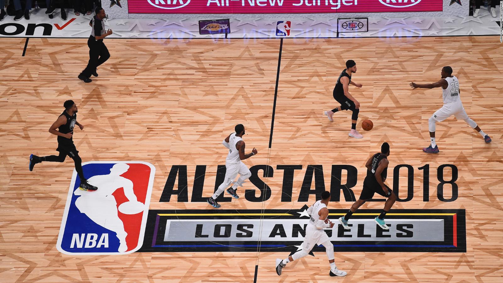 Nba All Star Game Team Lebron Defeats Team Stephen 148 145