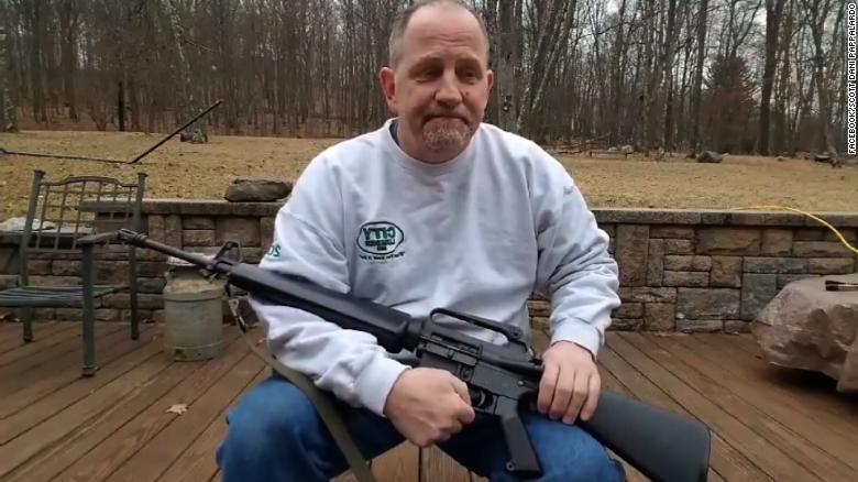 Man saws AR-15 in half to support gun control