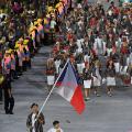 flagbearer lukas krpalek leads czech olympic team rio 2016