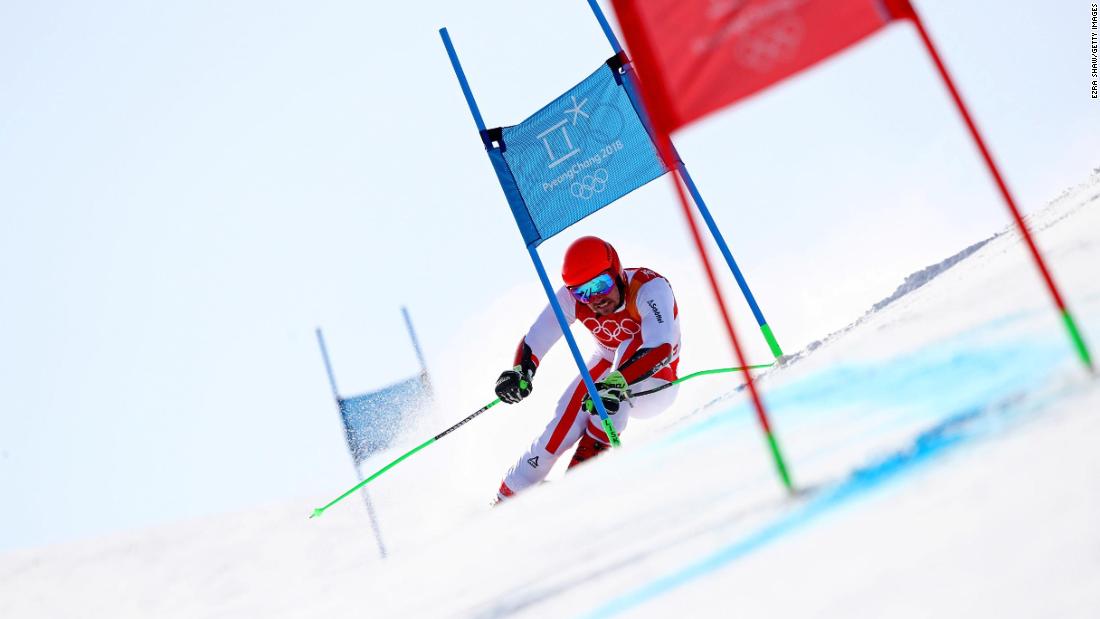 Austria&#39;s Marcel Hirscher won his second gold in the giant slalom on Sunday, finishing 1.27 seconds ahead of Norway&#39;s Henrik Kristoffersen -- the largest margin of victory in the competition since 1968.
