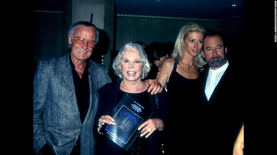 Lee attends an event with his wife, Joan, in 1997. She died in 2017.