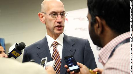 NBA Commissioner Adam Silver, who is credited with fostering a progressive environment in the league.