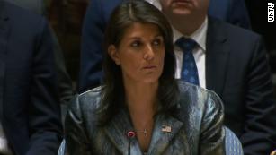 'I will not shut up,' Haley tells Palestinian negotiator