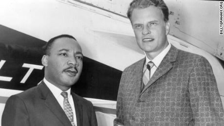 The Rev. Martin Luther KIng Jr. and the Rev. BIlly Graham in an undated photo.