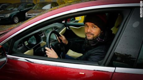 &quot;I used to drive a gasoline car and then I realized it&#39;s irresponsible,&quot; said Florian H. He now has an electric car.