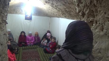 Eastern Ghouta residents forced underground Sam Kiley pkg_00004725
