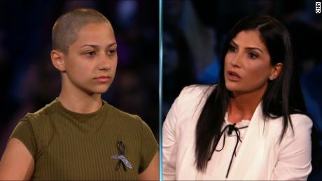 Survivor presses NRA rep on automatic weapons