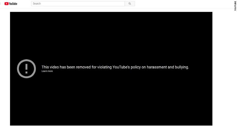YouTube has removed the video,  &quot;David Hogg Can&#39;t Remember His Lines In TV Interview.&quot;