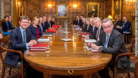 Theresa May meets with her Cabinet at Chequers to discuss the UK&#39;s future relationship with the EU.