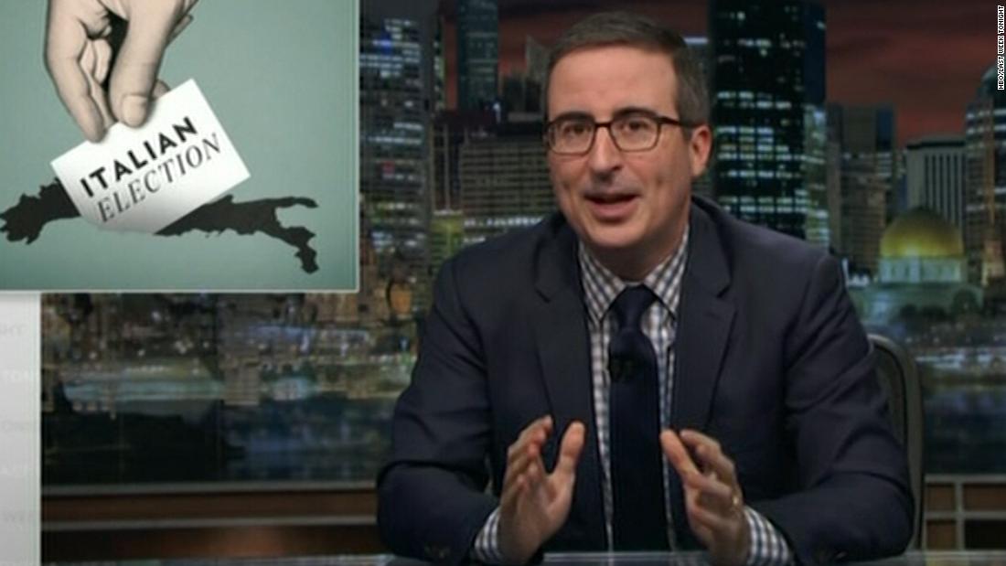 John Oliver Pitches Himself For Italian Pm Cnn Video 