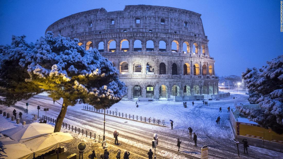 Rome covered in snow as temperatures plummet in Europe CNN