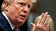 In this Feb. 22, 2018, photo, President Donald Trump speaks during a meeting with state and local officials to discuss school safety in the Roosevelt Room of the White House in Washington. Trump could face a backlash from gun rights advocates who fear he's strayed from his pledge to be a champion for the Second Amendment by voicing support for gun control measures in the wake of the deadly school shooting in Florida. (AP Photo/Evan Vucci)