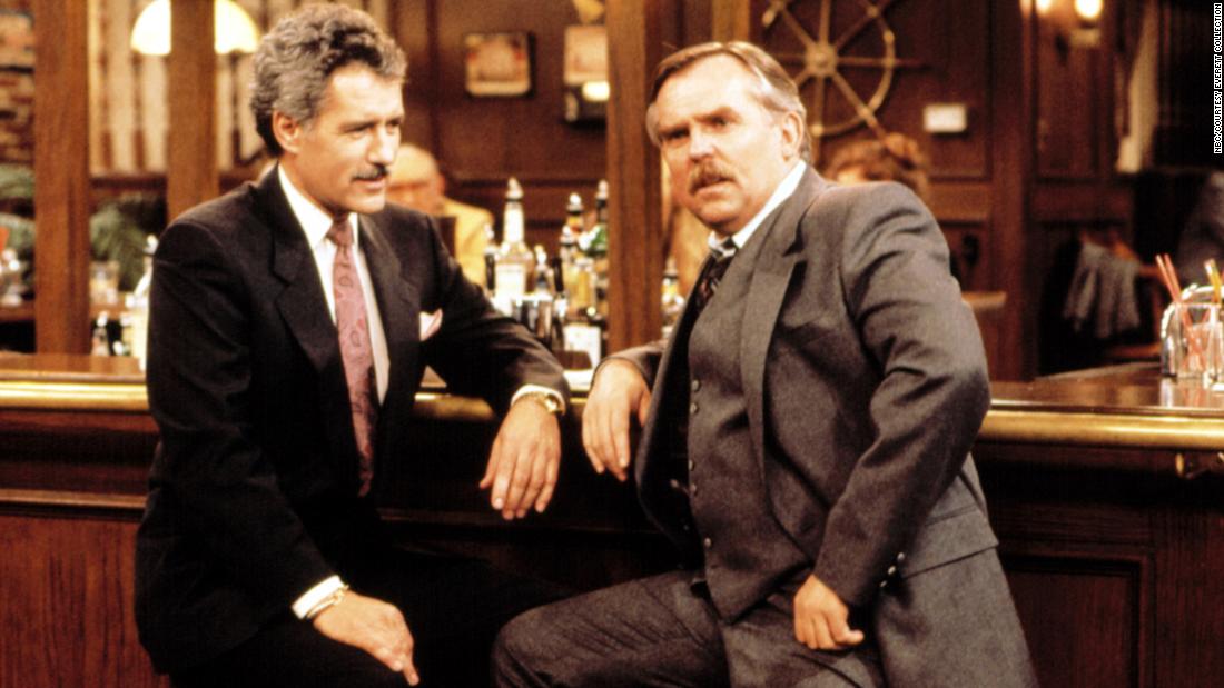 Trebek guest stars as himself in the &quot;Cheers&quot; episode &quot;What is... Cliff Clavin?&quot; The episode, which aired on January 18, 1990, featured Cliff Clavin (John Ratzenberger) appearing on the game show &quot;Jeopardy!&quot;