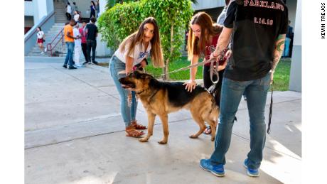 Kevin Trejos shared this photo of the first day students went back to school after the mass shooting.