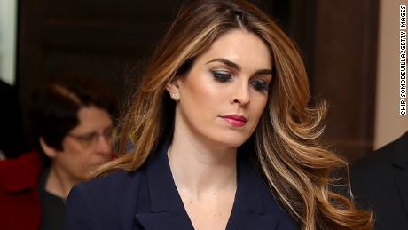 WASHINGTON, DC - FEBRUARY 27:  White House Communications Director and presidential advisor Hope Hicks (C) arrives at the U.S. Capitol Visitors Center February 27, 2018 in Washington, DC. Hicks is scheduled to testify behind closed doors to the House Intelligence Committee in its ongoing investigation into Russia&#39;s interference in the 2016 election.  (Photo by Chip Somodevilla/Getty Images)