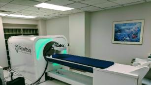 El escáner experimental crea una imagen tridimensional para ayudar a diagnosticar un problema cardíaco.