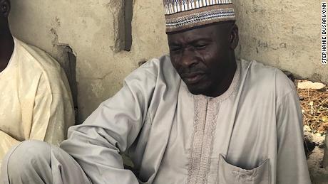 Alhaji Deri, pictured, said his daughter Aisha was taken in the Boko Haram raid.