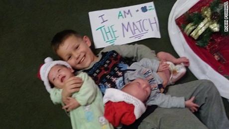 Image result for 8-year-old donated bone marrow to save his two siblings.