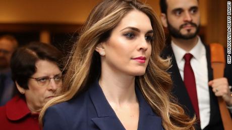 WASHINGTON, DC - FEBRUARY 27:  White House Communications Director and presidential advisor Hope Hicks (2nd L) arrives at the U.S. Capitol Visitors Center February 27, 2018 in Washington, DC. Hicks is scheduled to testify behind closed doors to the House Intelligence Committee in its ongoing investigation into Russia's interference in the 2016 election.  (Photo by Chip Somodevilla/Getty Images)