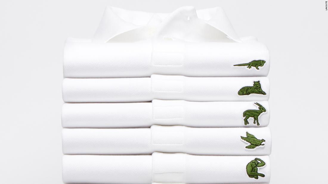 lacoste endangered species polo