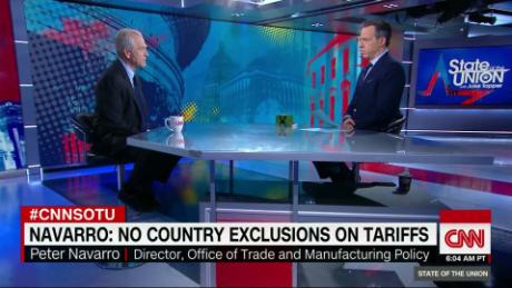 Navarro: &#39;No country exclusions&#39; to tariffs