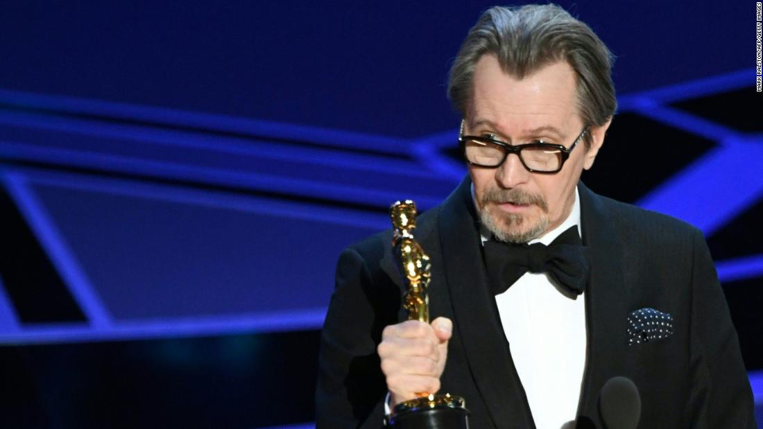 &lt;strong&gt;Gary Oldman (2018):&lt;/strong&gt; Decorated actor Gary Oldman won his first Oscar for his role as Winston Churchill in the World War II-era film &quot;Darkest Hour.&quot;