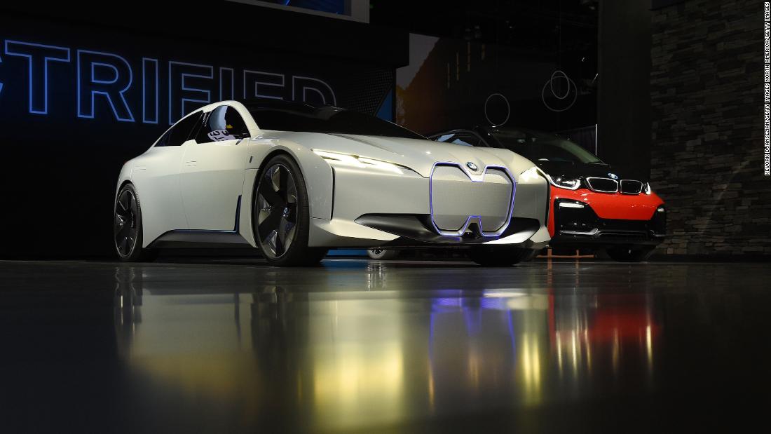 An amalgamation of the BMW i3 and BMW i8, the i Vision Dynamics concept has a range of 373 miles and accelerates from 0-62mph in four seconds. 