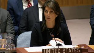Haley says Russia&#39;s hands are &#39;covered in the blood of Syrian children&#39;