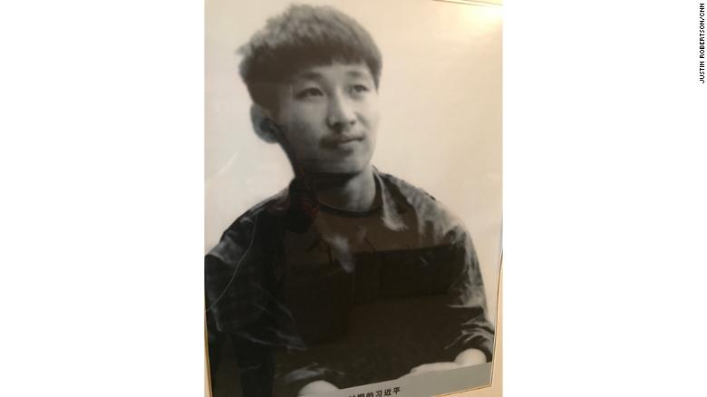 A picture of a young Xi Jinping.