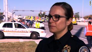 This officer missed the bridge collapse by seconds. Then she scaled the rubble to save the injured