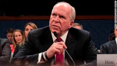 Ex-CIA chief John Brennan testifies to the House Intelligence Committee that he saw information showing &quot;contacts and interactions&quot; between Russian officials and the Trump campaign.