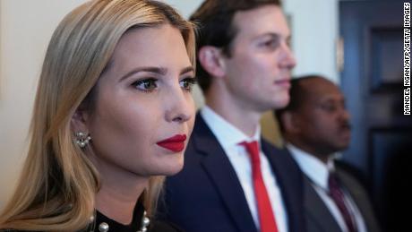 Ivanka Trump and Jared Kushner attend a Cabinet meeting in the Cabinet Room of the White House on March 8, 2018 in Washington, DC. / AFP PHOTO / MANDEL NGAN        (Photo credit should read MANDEL NGAN/AFP/Getty Images)