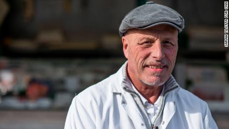 Dave Crosbie, 60, owner of The Best Plaice seafood stall in Romford Market.