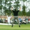 Phil Mickelson Masters jump 2004 Augusta