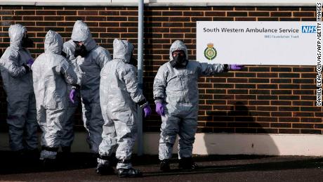 Personnel in protective equipment have become a relatively common sight in Salisbury since the poisoning of Sergei and Yulia Skripal.