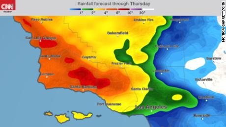 california forecast southern rain evacuations rainfall cnn mandatory prompts moderate heavy week