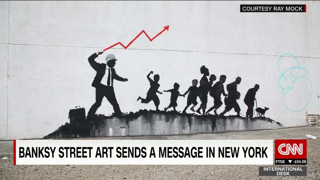 Banksy Street Art Sends A Message In NYC - CNN Video