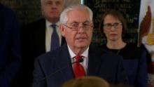 TILLERSON: MY HOPE YOU WILL BE GUIDED BY VALUES -